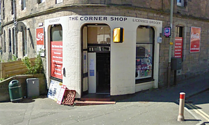 Ali showed the victim the picture in this corner shop in Perth when she came in to collect her wages.