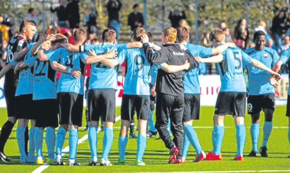 Pitch perfect: an FC Infonet Tallinn defender scored 10 times in the cup win.