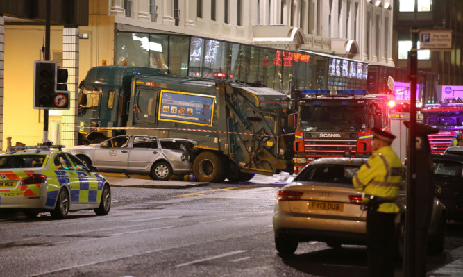 Six people were killed in the crash in George Square.