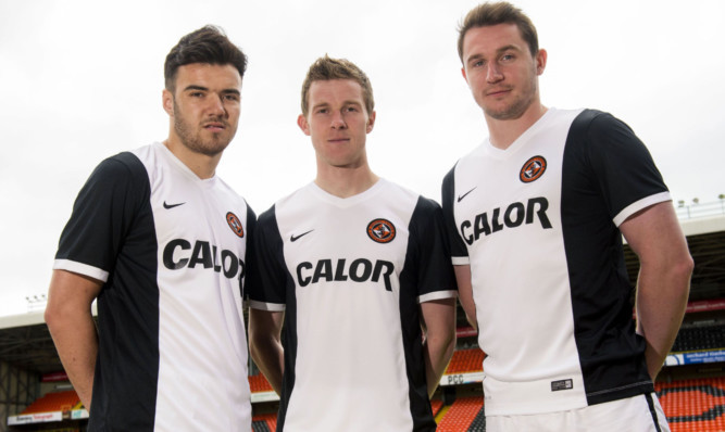 Scott Fraser, Paul Dixon and Callum Morris model the new strip.