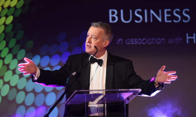 The third annual Courier Business Awards gala dinner will take place on November 27. MC Gary Robinson is seen at last years ceremony.