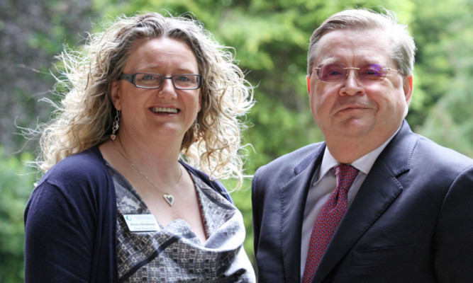 Ian McCafferty with Alison Henderson, CEO of the Chamber of Commerce.