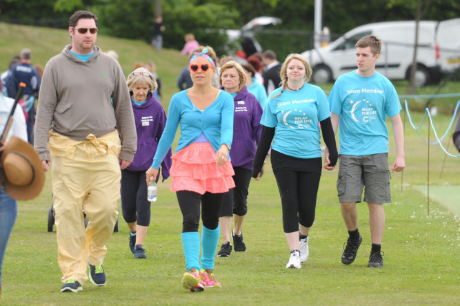 Walkers put their best foot forward for Dalgety Bays 24-hour Cancer Research UK Relay For Life.