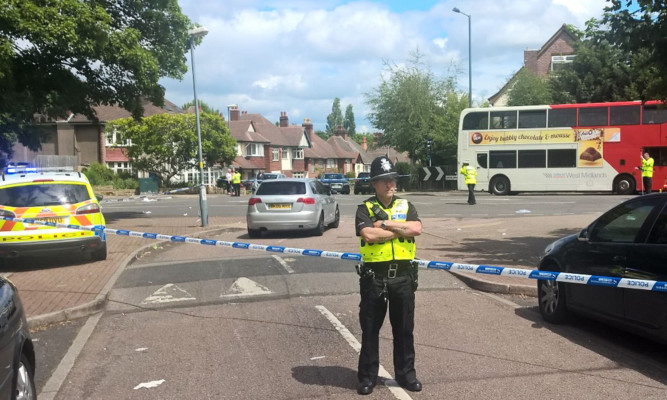 The incident happened on Antrobus Road on the junction of Grove Lane in Birmingham.