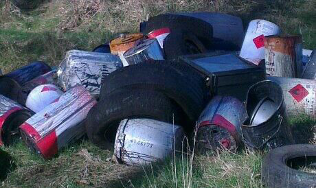 Flytipping in Angus last year.