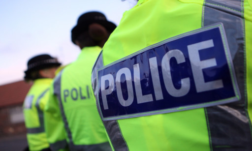 Kris Miller, Courier, 01/10/13. Picture today at Leuchars where police were questioning motorists one week after an alleged abduction attempt in the Fife village.