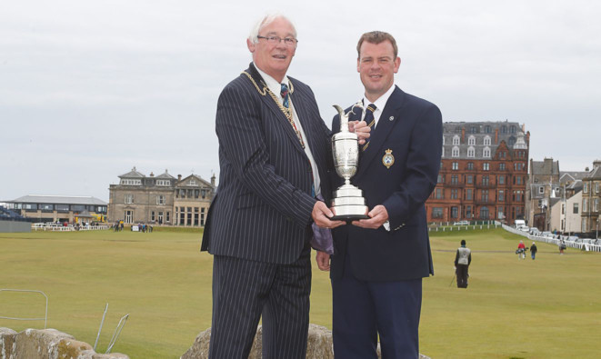 Jim Leishman with Rhodri Price.