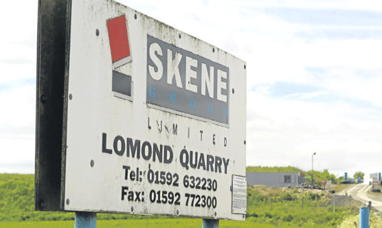 Noise and vibrations are caused by detonations at Lomond Quarry.