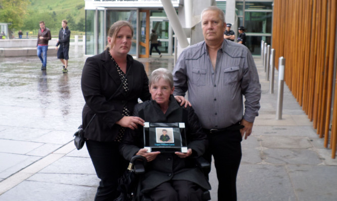 Logan's mother, grandparents, sister, and aunt met with the transport minister at Holyrood.