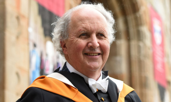 Author Alexander McCall Smith received an honorary degree.