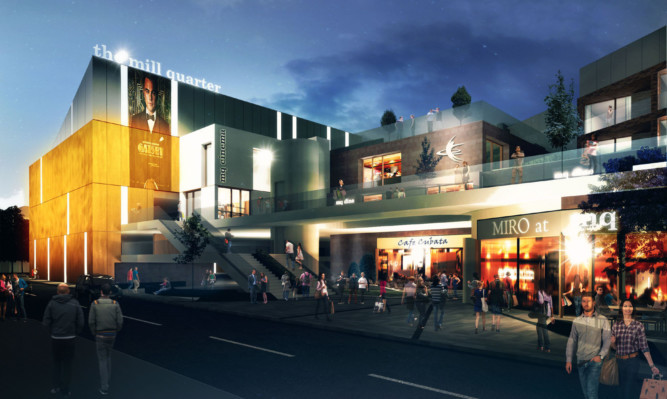 An artist's impression of the new leisure and retail site.