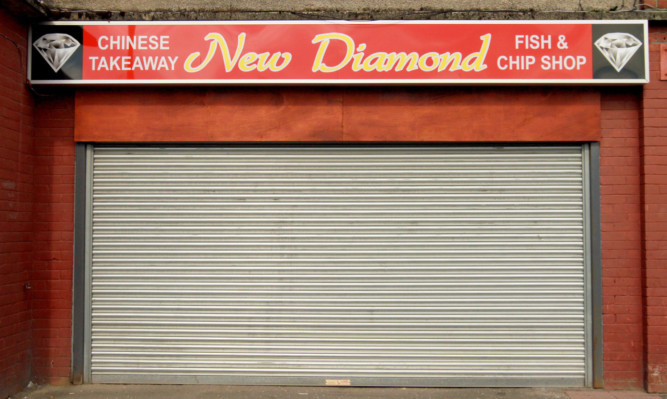 The New Diamond Chinese Takeaway and Fish & Chip Shop in Letham was one of the premises that was raided.
