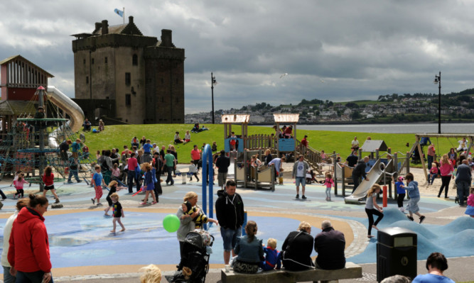 Family fun at last year's Broughty Ferry Gala fete.