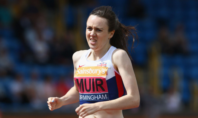 Dundee Hawkhill Harrier Laura Muir was over the moon after her bold tactics paid off in Birmingham.