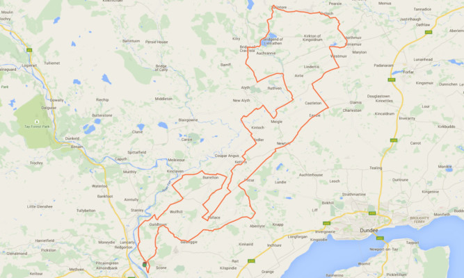 The full 150km route.