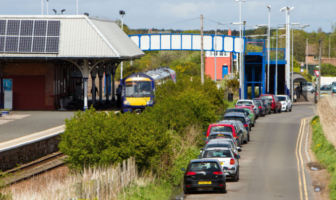 The car park at Leuchars Station will be closed.