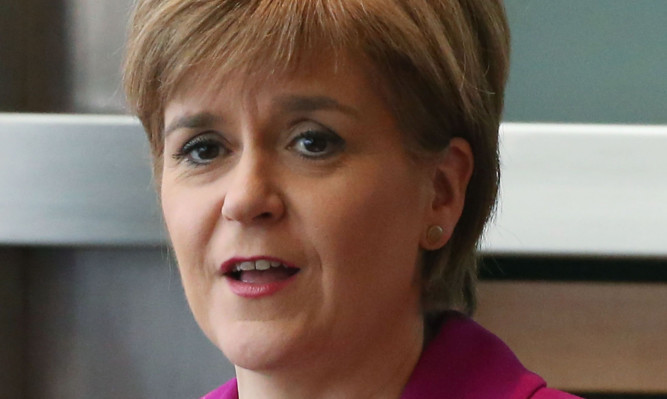 First Minister Nicola Sturgeon.