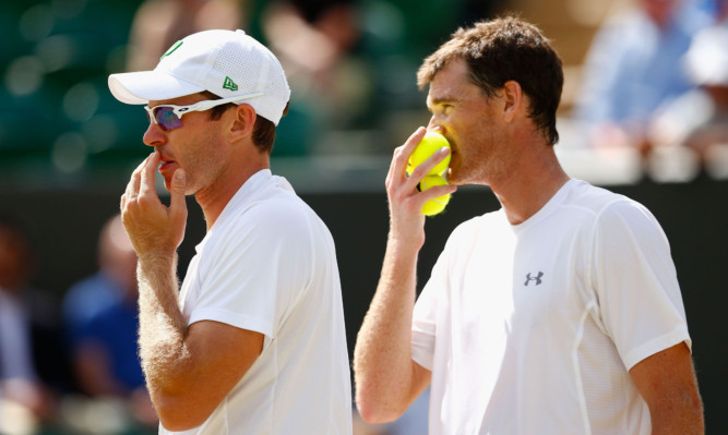 Jamie Murray (right) with doubles partner John Peers.