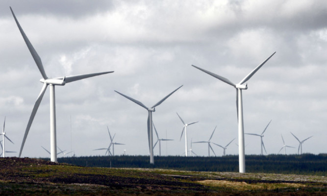 Whitelee windfarm on the outskirts of Glasgow, Europe's biggest onshore windfarm.