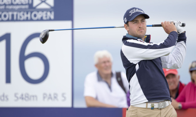 Daniel Brooks of England is the surprise leader of the Scottish Open.