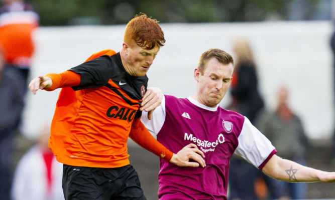 Simon Murray in pre-season action at Arbroath.