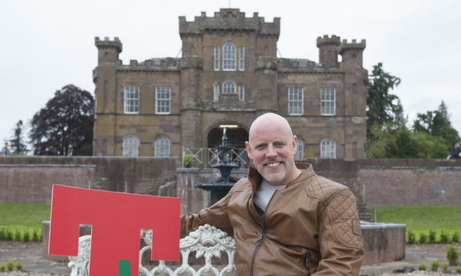 Geoff Ellis at Strathallan before the festival.