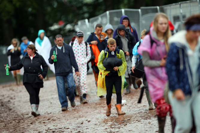 Thousands of campers are leaving the T in the Park site after the festival.