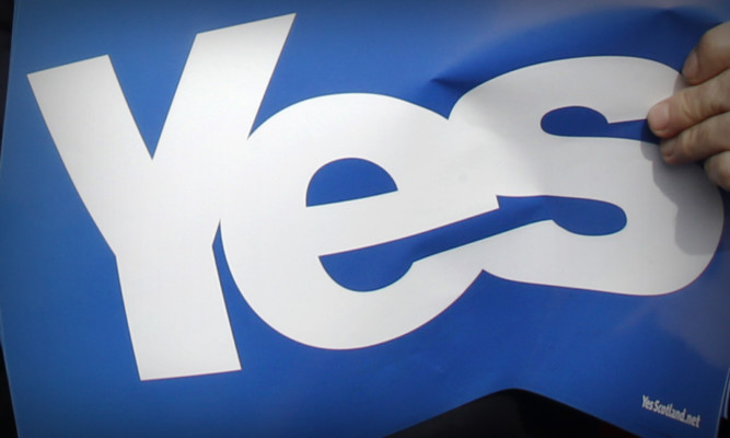 The 53-year-old is accused of throwing furniture at Yes campaigners in Kirkcaldy during the referendum campaign.