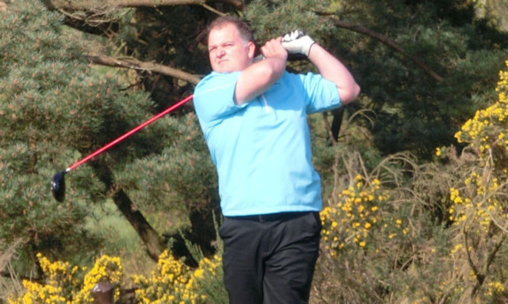 Andrew Bentley out on the course at Kingarrock.