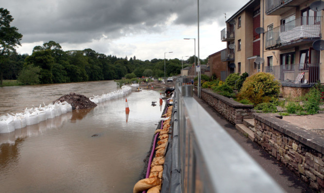 River Street in Brechin as the flood prevention scheme takes shape.