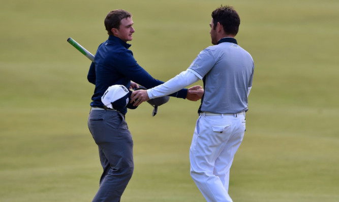 The boy Dunne good: Ireland's amateur and Louis Oosthuizen are co-leaders heading into the final round of the Open.