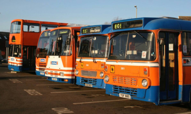 Strathtay buses from through the years.