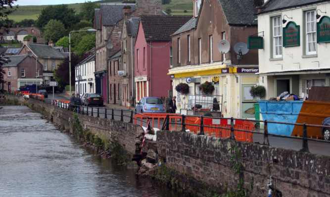 Alyth is still cleaning up following the devastating floods last week.