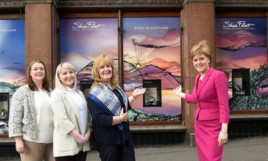 First Minister Nicola Sturgeon was impressed with Gina Ramsey's work.