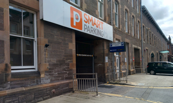 The Smart Parking car park in Kinnoull Street.