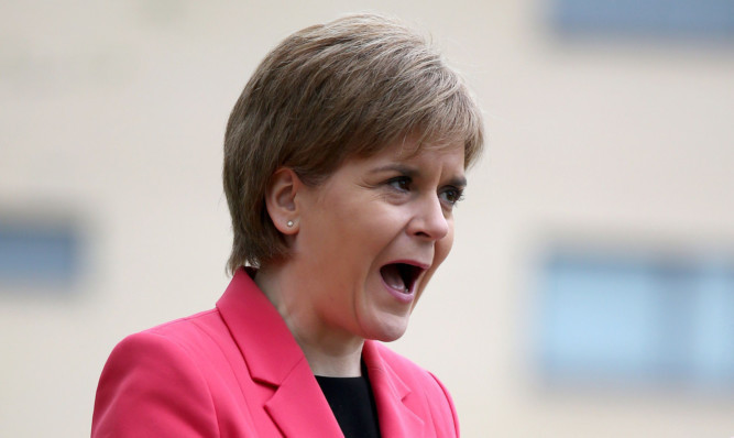 First Minister Nicola Sturgeon.