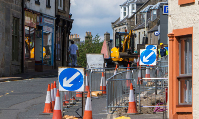 Some of the work being carried out in Kinross has impacted on business.