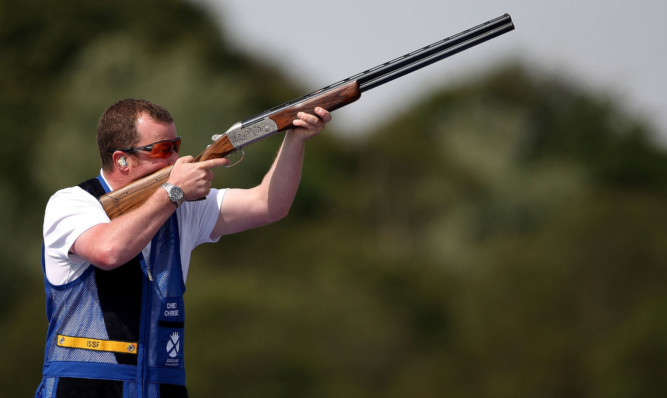Drew Christie wom a silver medal at Men's Skeet during last year's Commonwealth Games.