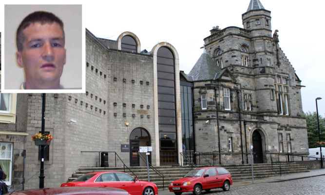 Donnelly (inset) was sentenced to 30 months in prision at Kirkcaldy Sheriff Court.