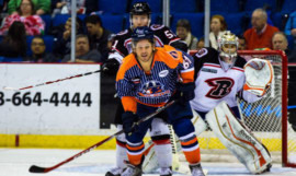Canadian forward TJ Caig, front, moves to Kirkcaldy from Tulsa Oilers.