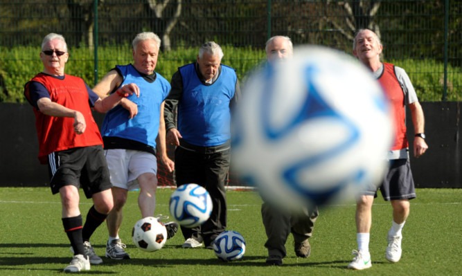 It's hoped the walking football matches will help over-50s keep fit in Fife.