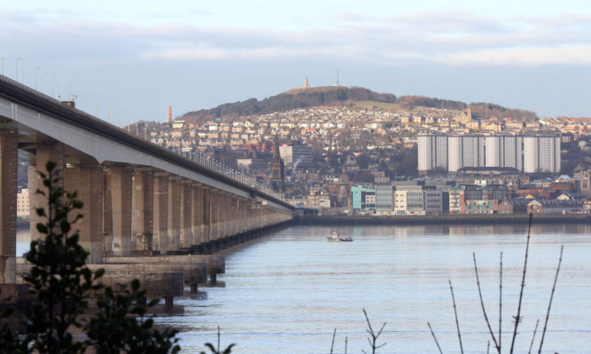 Kris Miller, Courier, 18/12/12. Picture today shows general shot of Dundee and Tay road bridge.