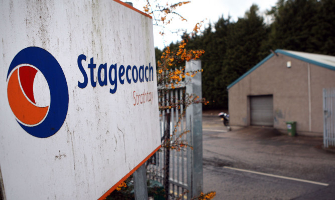 The Stagecoach Strathtay depot was targeted at the weekend.