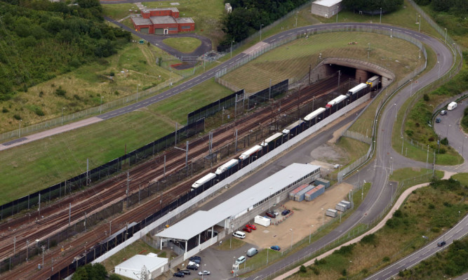 The Eurotunnel site in Folkestone, Kent, following a migrant death in the latest incursion on the Channel Tunnel in Calais. ... Calais migrant crisis ... 29-07-2015 ... Ashford ... UK ... Photo credit should read: Gareth Fuller/Unique Reference No. 23685819 ... Picture date: Wednesday July 29, 2015. The death comes as some 1,500 people were successful in breaching the fences at Calais last night, and 2,000 stormed the French terminal the night before. See PA story POLITICS Calais. Photo credit should read: Gareth Fuller/PA Wire