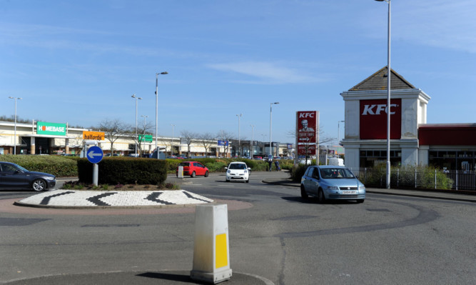 One of the victims was attacked near the Fife Central Retail Park in Kirkcaldy.