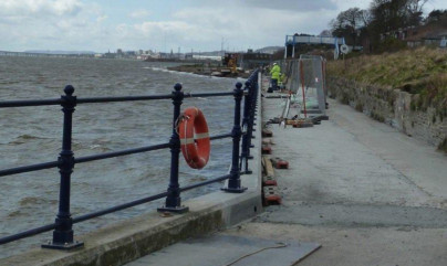 The works have included making the path wider for the many walkers and cyclists who regularly use it.