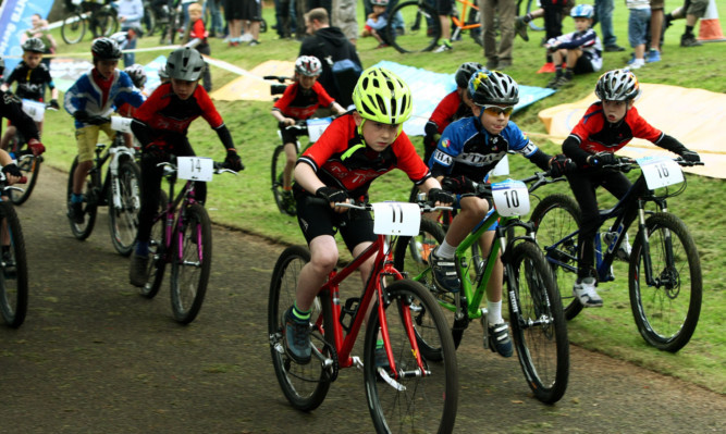 Youngsters at the 2014 Angus Cycling Festival.