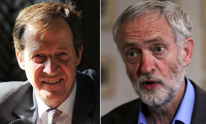 Alastair Campbell and Jeremy Corbyn.