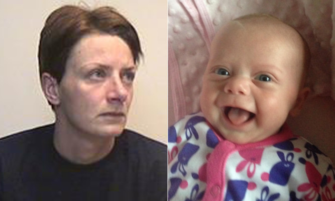 Erin Sutherland has been jailed at the High Court in Edinburgh for three years pending successful psychiatric treatment after she admitted killing her baby girl while suffering from postnatal depression.