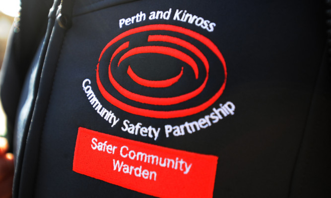 Kim Cessford - 09.04.13 - FOR FILE - pictured is the logo on one of the Perth community wardens jacket